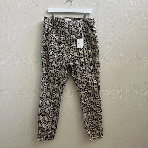 NWT $169 Good American Good Legs High Rise Snake Print Jeans - Picture 5 of 8